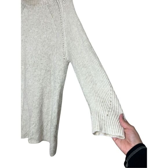 Topshop Cream Loose Oversized Long Turtleneck Sweater Dress Size 0/2 - Picture 4 of 10